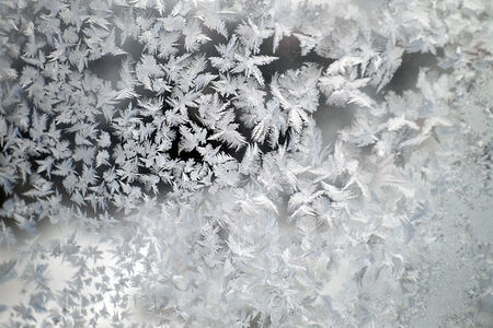 Abstract texture, pattern frost on the windowの写真素材