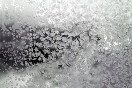 Abstract texture, pattern frost on the windowの写真素材