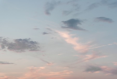 Evening beautiful sky with cloudsの写真素材