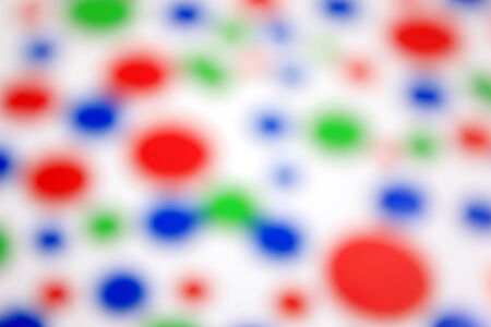 Abstract background. Color bokeh hexagon and circle shapeの写真素材