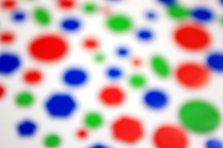 Abstract background. Color bokeh hexagon and circle shapeの写真素材
