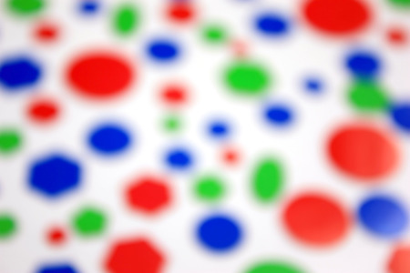 Abstract background. Color bokeh hexagon and circle shapeの写真素材