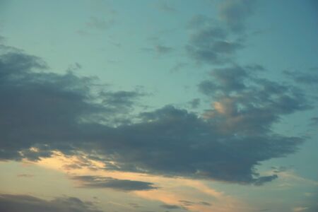 Beautiful evening sky with clouds