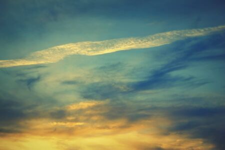 Beautiful evening sky with clouds