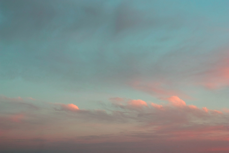 Beautiful blue sky with clouds, air nature