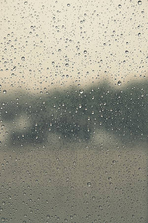 Drops of rain on the window (glass). Shallow DOF