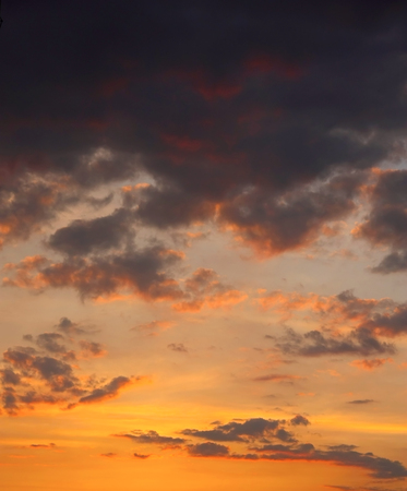 Beautiful blue sky with clouds, air natureの写真素材