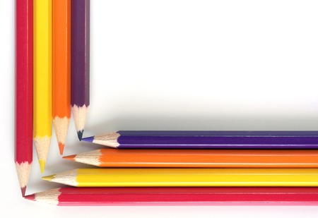 Abstract background from color pencilsの写真素材