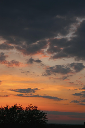 Beautiful blue sky with clouds, air natureの写真素材