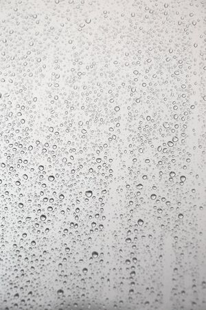 Drops of rain on the window (glass). Shallow DOF.の写真素材