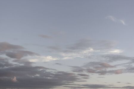Beautiful evening sky with cloudsの写真素材