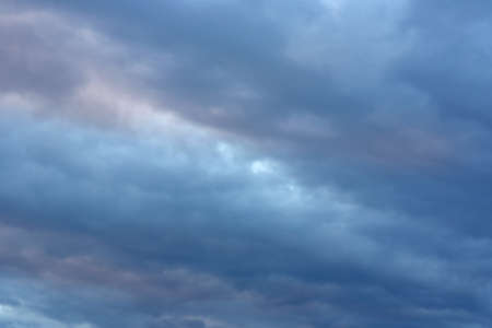 evening sky with cloudsの写真素材