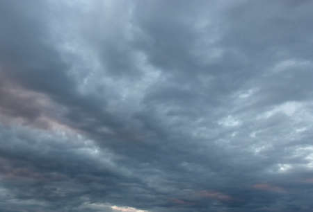 evening sky with cloudsの写真素材