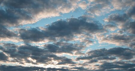 Beautiful evening sky with clouds