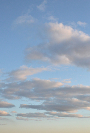 Beautiful eveing sky with clouds, air natureの写真素材