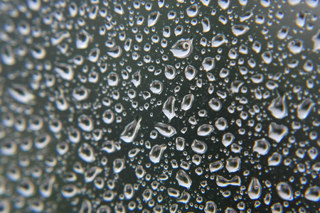 Drops of rain on the window, shallow dofの写真素材