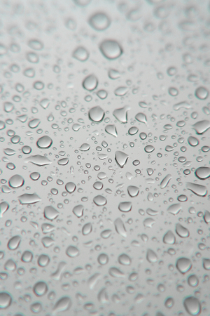 Drops of rain on the window, shallow dofの写真素材