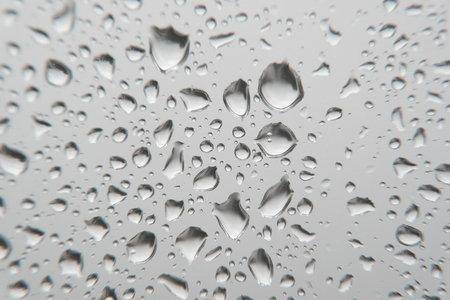 Drops of rain on the window, shallow dofの写真素材
