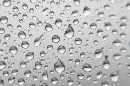 Drops of rain on the window, shallow dofの写真素材