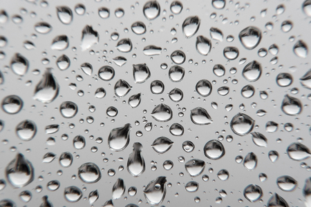 Drops of rain on the window, shallow dofの写真素材