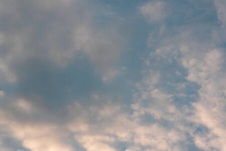 Beautiful eveing sky with clouds, air natureの写真素材