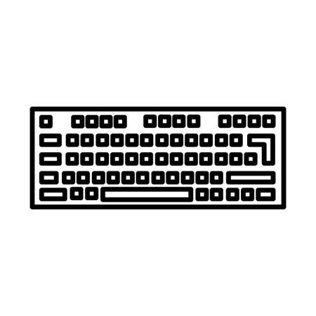 Keyboard icon. Technology concept.  Digital device. Modern design. Vector illustration. Stock image.のイラスト素材