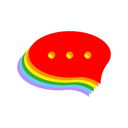 Color message, great design for any purposes. Dialog, chat speech bubble. Vector illustration.のイラスト素材