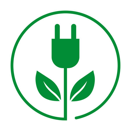 Green rosette leaves. Green energy. Vector illustration.のイラスト素材