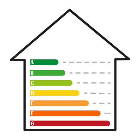 Energy efficiency and home improvement concept. Green energy. Power save concept. Vector illustration.のイラスト素材