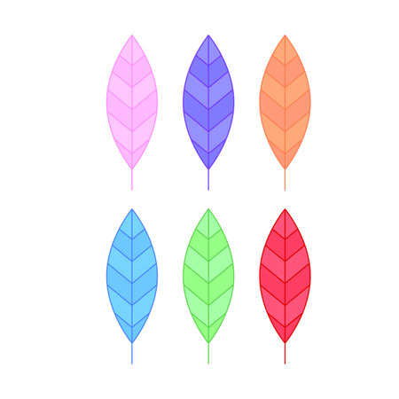 colored feathers. Ethnic style. Vector illustration.のイラスト素材
