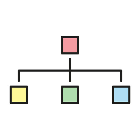 organization chart icon. Vector illustration. stock image.のイラスト素材