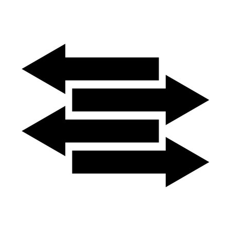 Insoles right left set. Exchange icon. Vector illustration. EPS 10.のイラスト素材