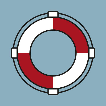 Lifebuoy icon. Vector illustration. EPS 10.のイラスト素材