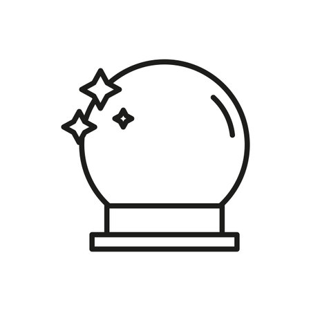 Crystall ball icon. Vector illustration. EPS 10.のイラスト素材