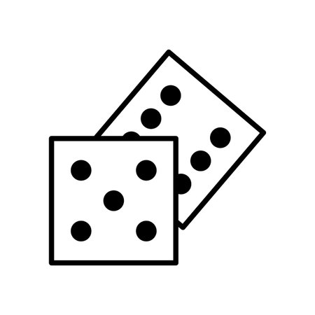 Dice icon. Vector illustration. EPS 10.のイラスト素材