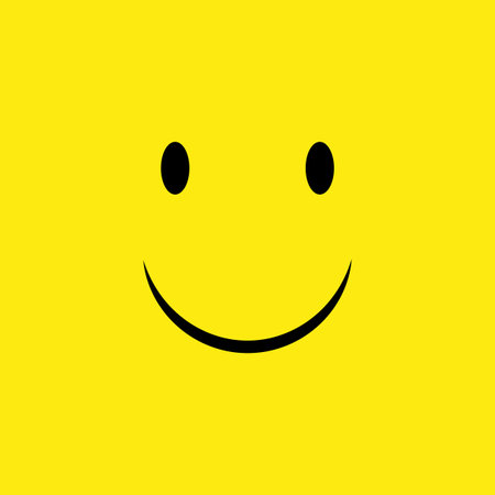 Smiley background. Yellow smile poster. Smiley face. World smile day. Vector illustration. EPS 10.のイラスト素材