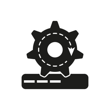 Update system progress icon. Loading process symbol. Vector illustration. EPS 10.のイラスト素材