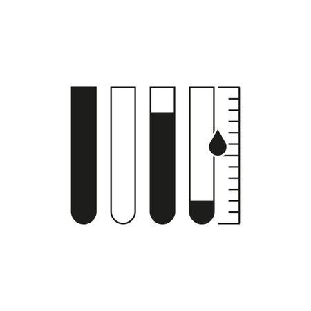 Ink level icon. Liquid level icon. Vector illustration. EPS 10.のイラスト素材