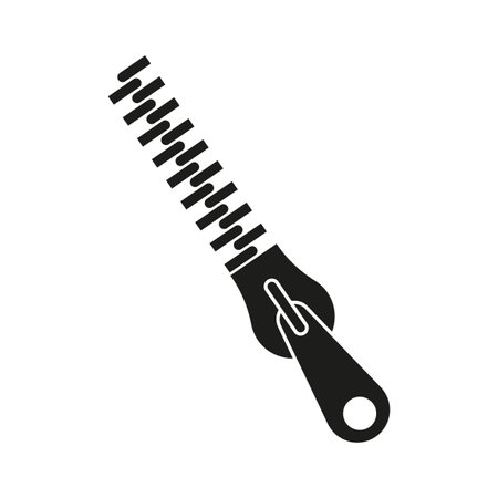 Zipper Icon. Zip fastener icon. Vector illustration. EPS 10.のイラスト素材