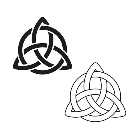 Celtic trinity knot symbol. Vector illustration. EPS 10.のイラスト素材