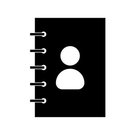 Spiral notebook icon. Vector illustration. EPS 10.のイラスト素材