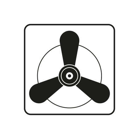 Fan icon. Vector illustration. EPS 10.のイラスト素材