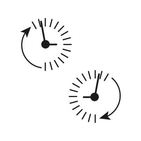 Clock countdown icon Time chronometer icon. Vector illustration. EPS 10.のイラスト素材