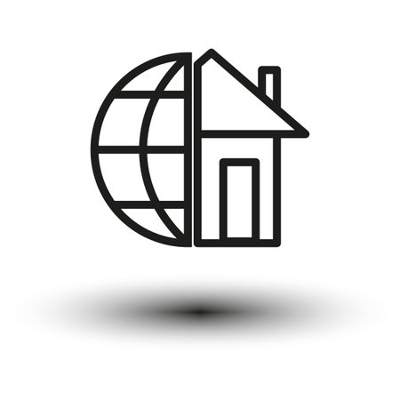 Ecology house icon. Vector illustration. EPS 10.のイラスト素材