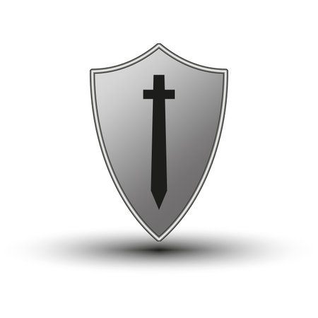 Guard Shield icon. Vector illustration. EPS10.のイラスト素材