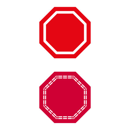 Blank stop sign. Vector illustration .EPS 10.のイラスト素材