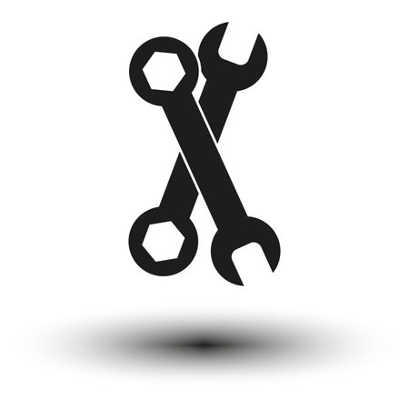 Wrenches icon. Vector illustration. EPS 10.のイラスト素材