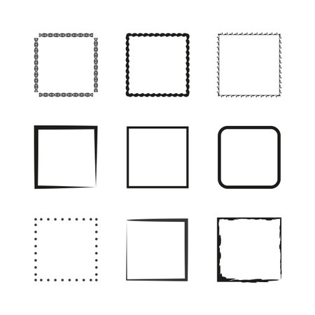Grunge square template. Vector illustration. EPS 10.のイラスト素材