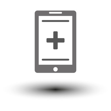 Medical data model icon. Vector illustration. EPS 10.のイラスト素材