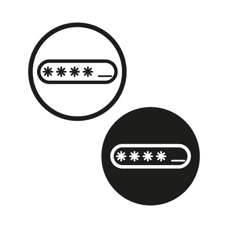 Password icon. Vector illustration. EPS 10.のイラスト素材